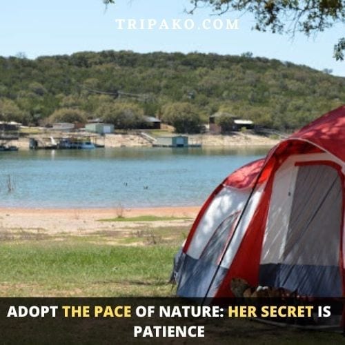 camping around the lake