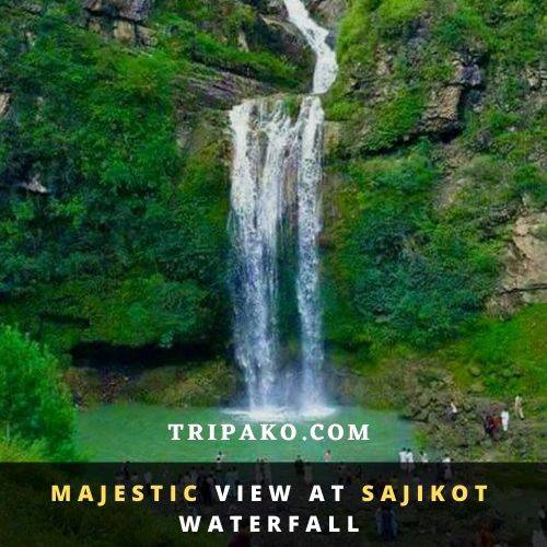 The waterfall in sajikot