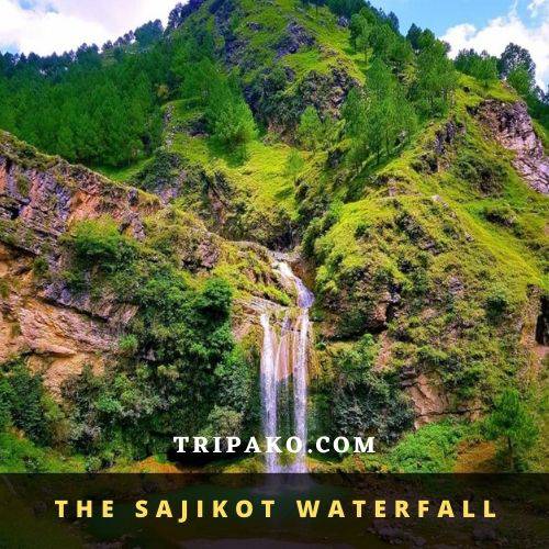 majestic view at sajikot waterfall 